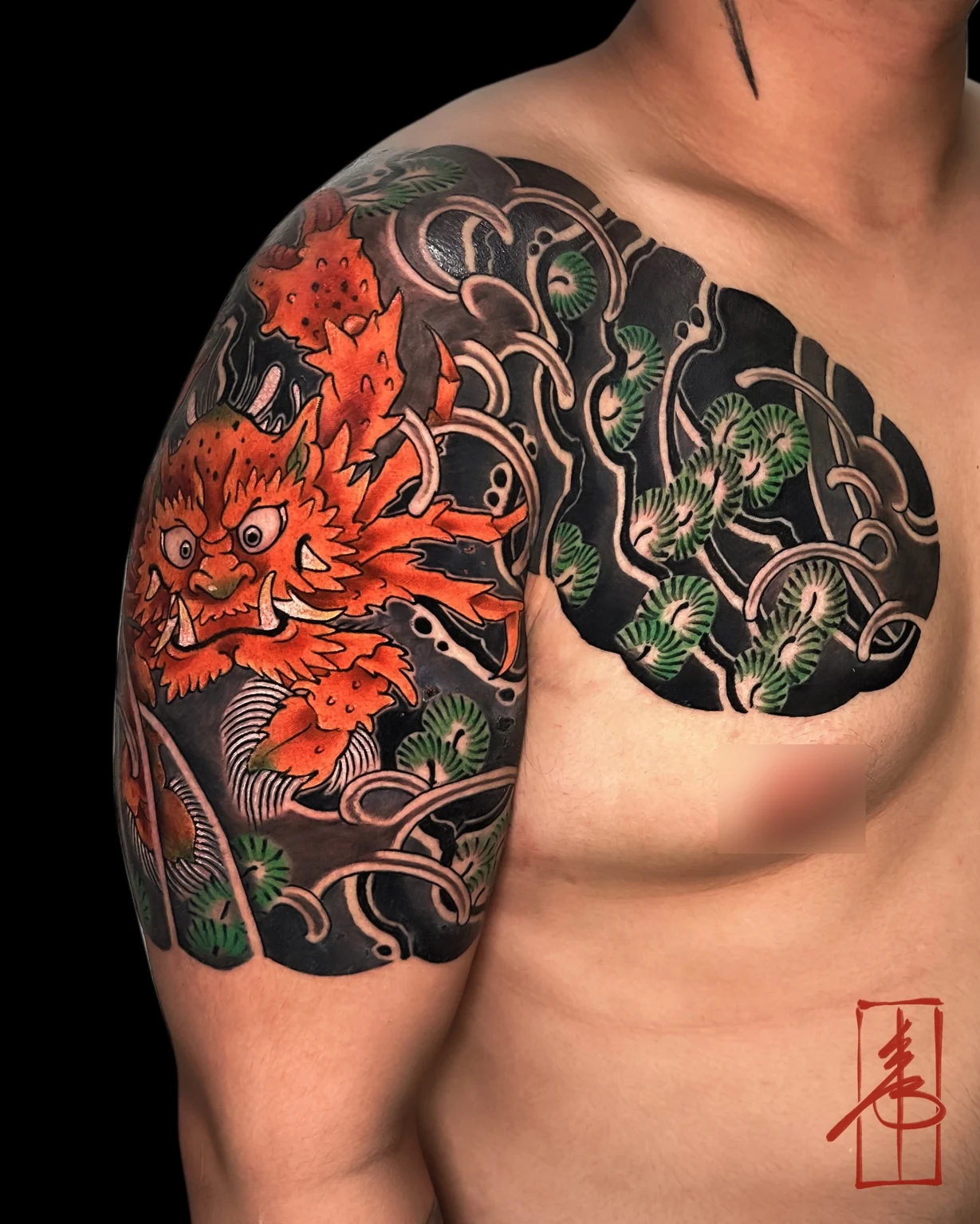Japanese Irezumi custom tattoo by SSAB in Seoul