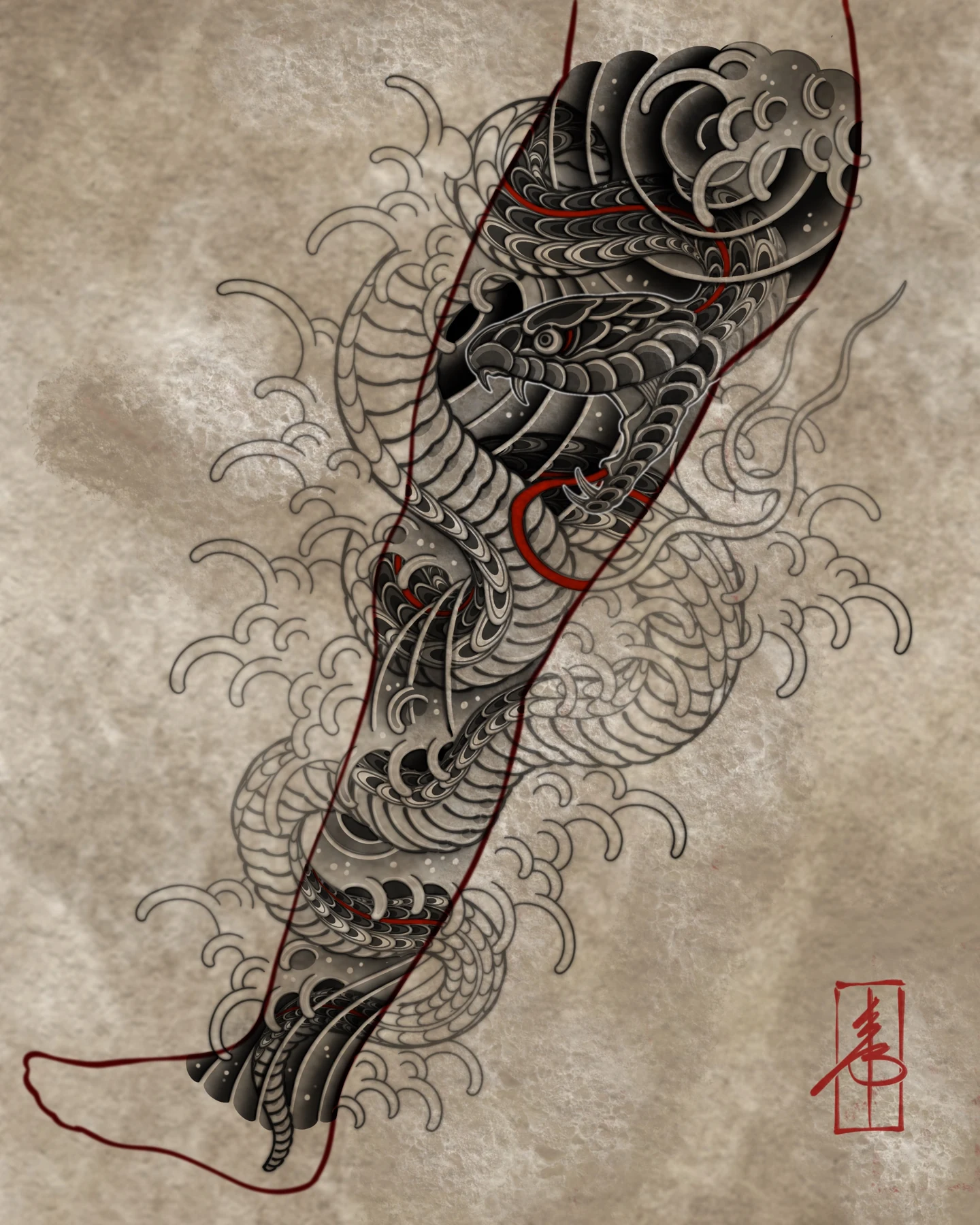 Dragon leg composition — design study by SSAB