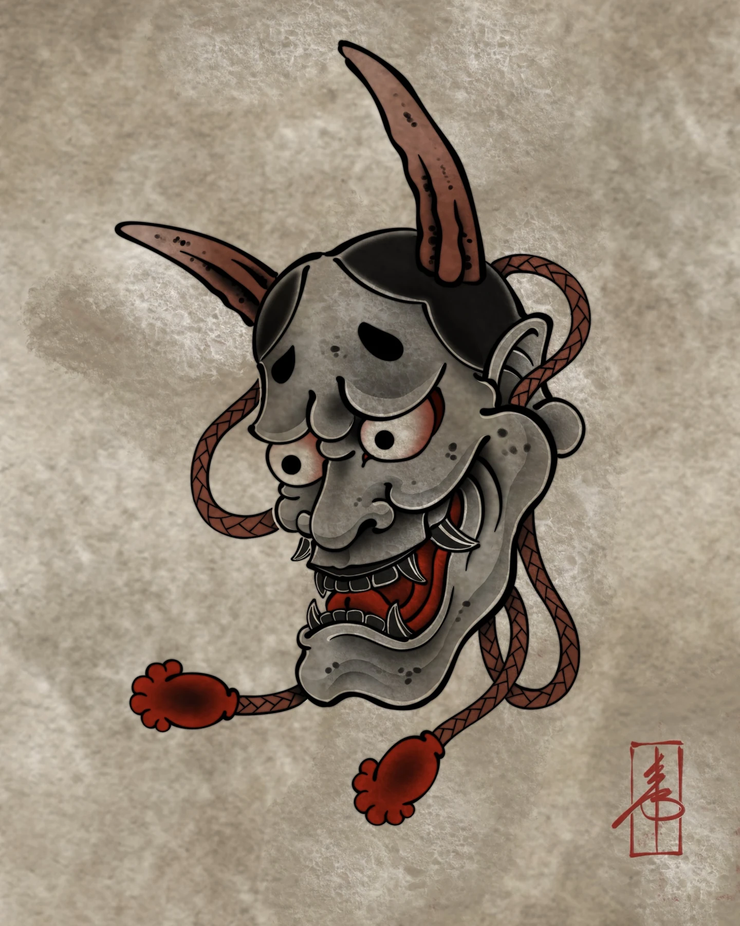Hannya mask — design study by SSAB