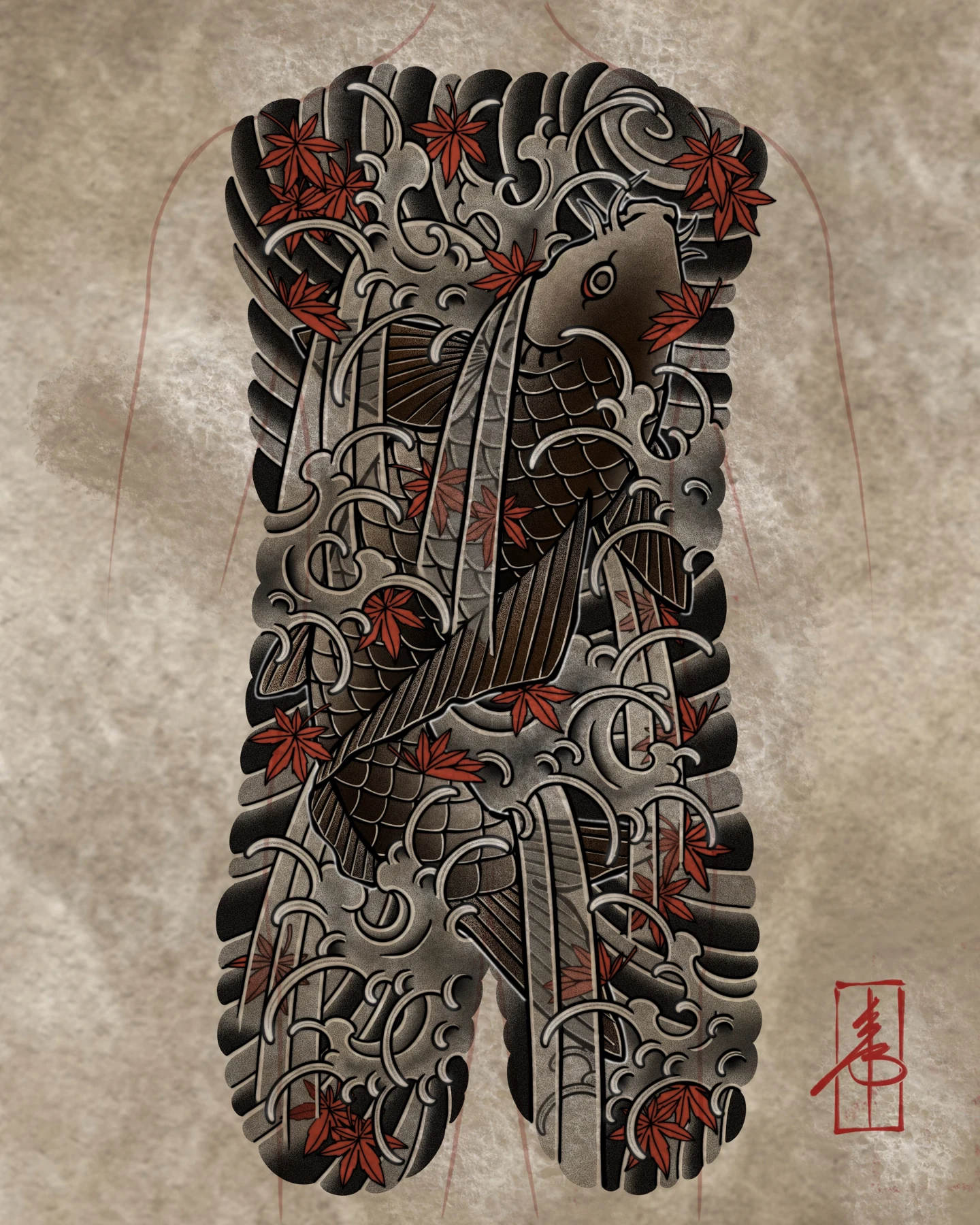 Koi full-back composition — design study by SSAB