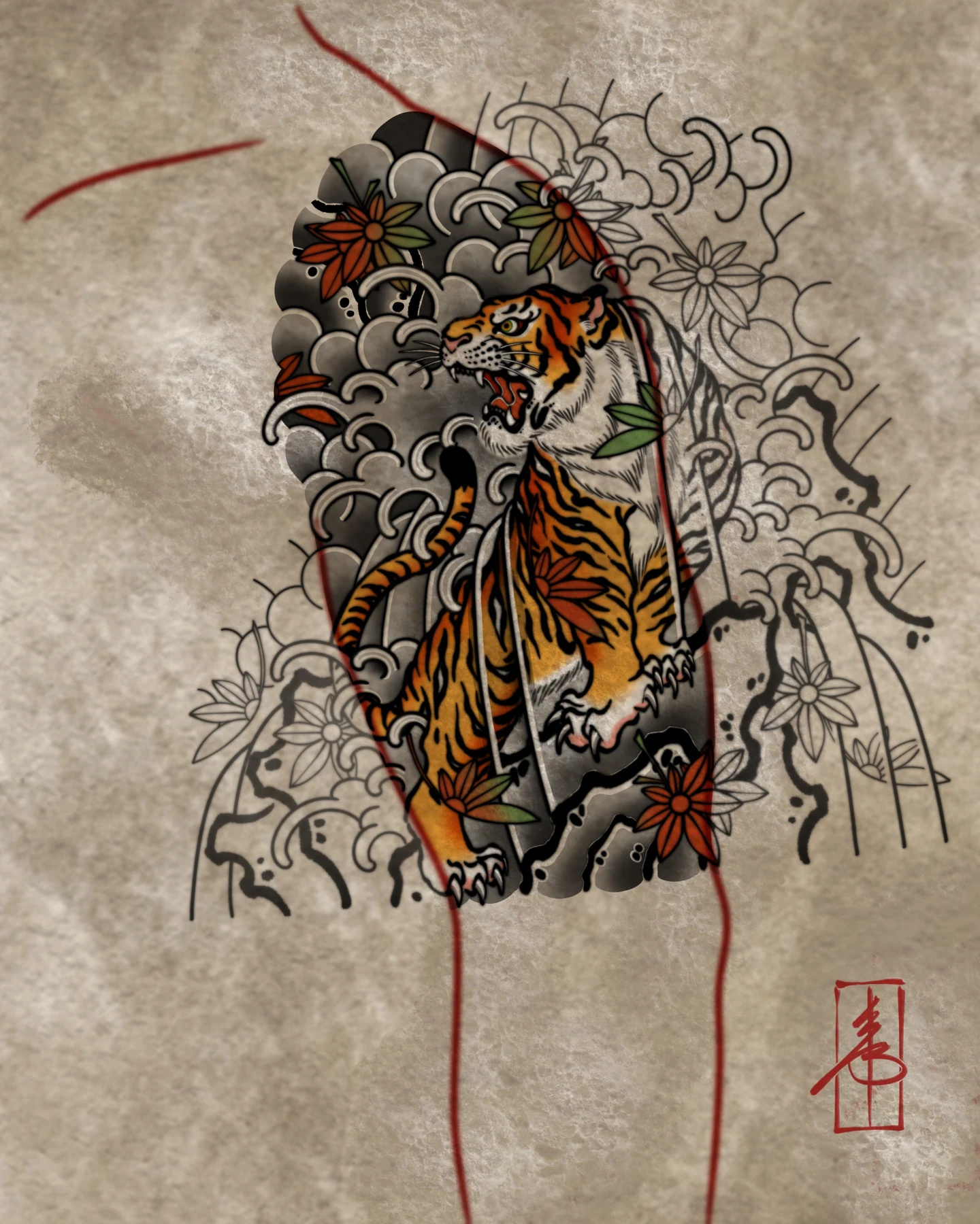 Tiger and bamboo — design study by SSAB