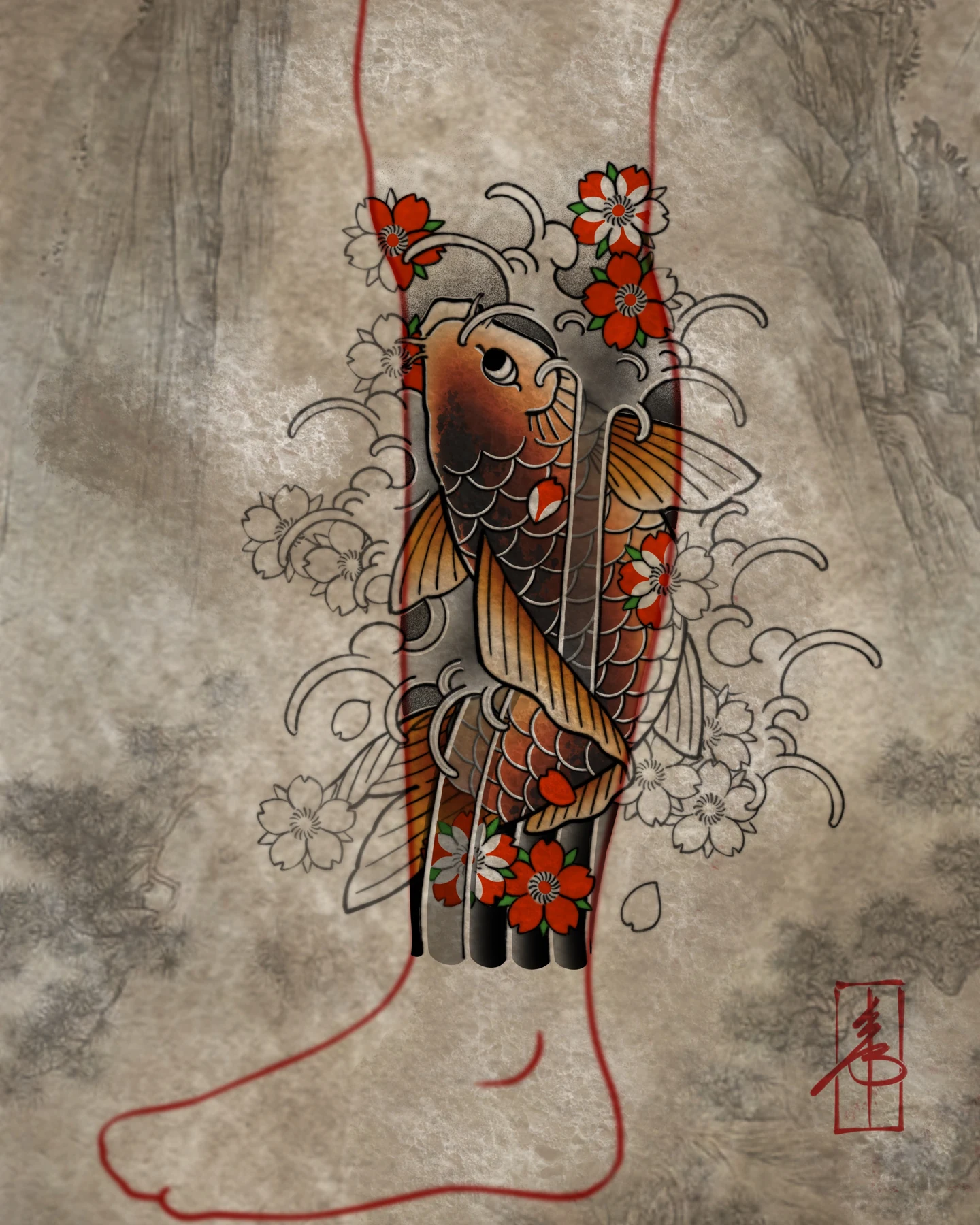 Koi leg composition — design study by SSAB